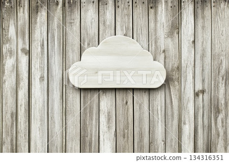 Cloud Shape Cutout on Wooden Background for Home Decor and Design Inspiration Cloud Shape Cutout on Wooden Background for Home Decor and Design Inspiration 134316351