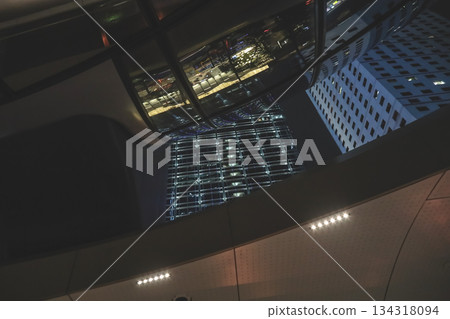 Night view of Chater Road Central Hong Kong Night view of Chater Road Central Hong Kong 134318094