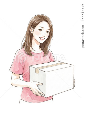 收包裹的送貨員 收包裹的送貨員 134318546