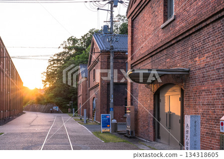京都府舞鶴紅磚公園夜景 134318605