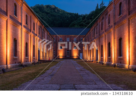 Night view of Maizuru Red Brick Park, Kyoto Prefecture 134318610