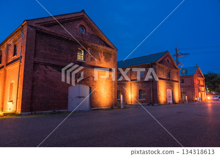 Night view of Maizuru Red Brick Park, Kyoto Prefecture 134318613