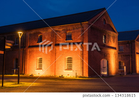 Night view of Maizuru Red Brick Park, Kyoto Prefecture 134318615