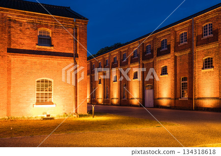 京都府舞鶴紅磚公園夜景 134318618