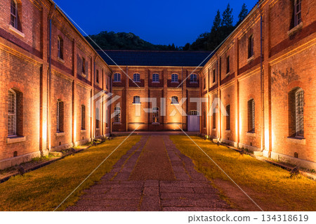 Night view of Maizuru Red Brick Park, Kyoto Prefecture 134318619