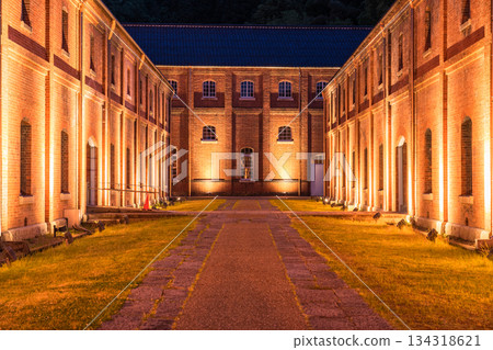 Night view of Maizuru Red Brick Park, Kyoto Prefecture Night view of Maizuru Red Brick Park, Kyoto Prefecture 134318621