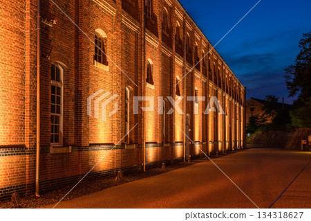 Night view of Maizuru Red Brick Park, Kyoto Prefecture 134318627