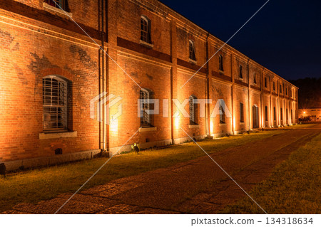 Night view of Maizuru Red Brick Park, Kyoto Prefecture 134318634