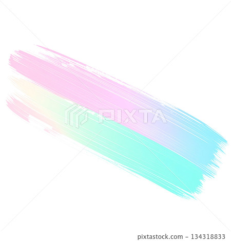 粉紅色和淺藍色刷子材料 134318833