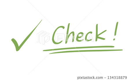 手繪支票和字母插圖 134318879