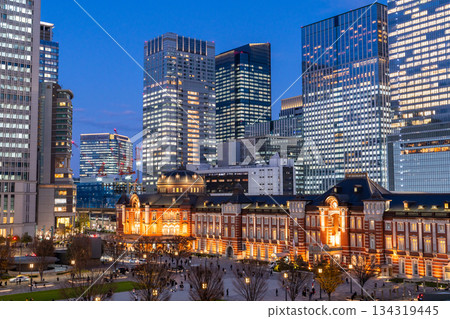 東京車站夜景 134319445