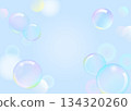Soap bubbles_with blue background 134320260