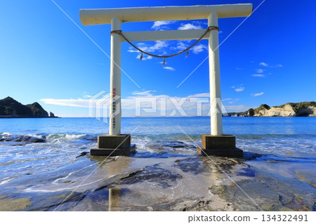Torii漂浮在海中 Torii漂浮在海中 134322491
