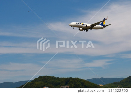 飛機降落 飛機降落 134322790