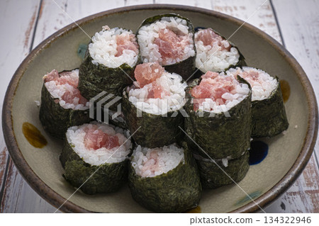 Negitoro handmade Japanese sushi Negitoro handmade Japanese sushi 134322946