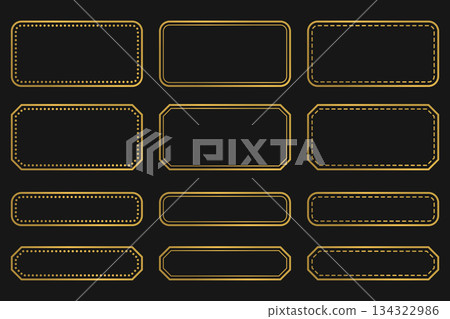 閃亮簡約線條框架套裝 134322986