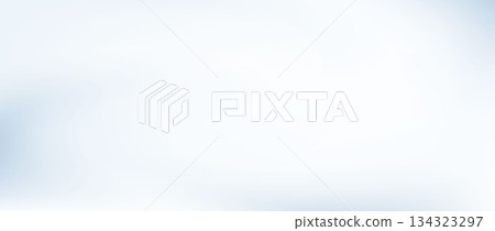 Cloud white gradient background. Smooth light blue abstract wallpaper. Subtle soft winter backdrop for graphic design banner, flyer, poster, presentation. Blurred wavy pastel gradation cover. Vector 134323297
