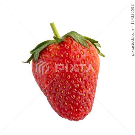 Fresh red strawberry isolated on white background Fresh red strawberry isolated on white background 134323598