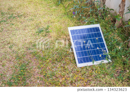 solar panel in the house garden solar panel in the house garden 134323623
