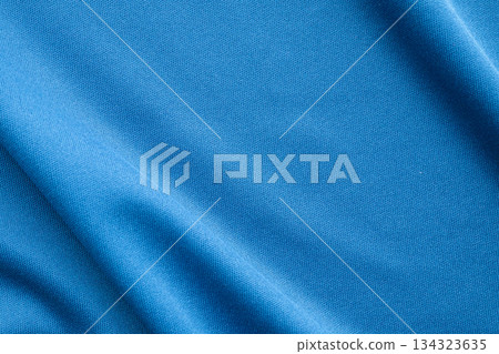Blue sports clothing fabric football shirt jersey texture Blue sports clothing fabric football shirt jersey texture 134323635