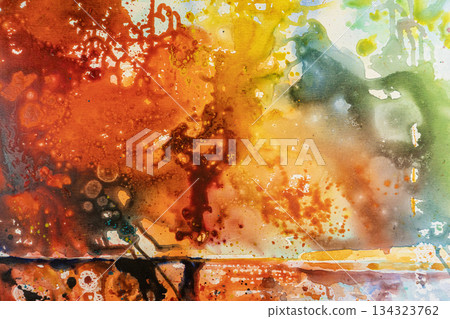 Paintings acrylic on canvas hand painted abstract forest. Paintings acrylic on canvas hand painted abstract forest. 134323762