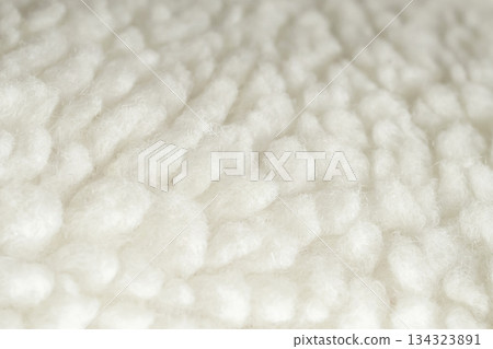 Wool plush fleece fur fabric texture background 134323891
