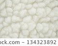Wool plush fleece fur fabric texture background 134323892
