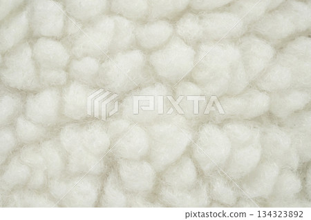 Wool plush fleece fur fabric texture background 134323892