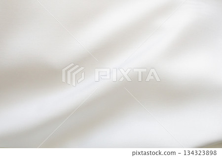 Abstract white fabric soft wave smooth texture surface background 134323898