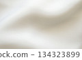 Abstract white fabric soft wave smooth texture surface background 134323899