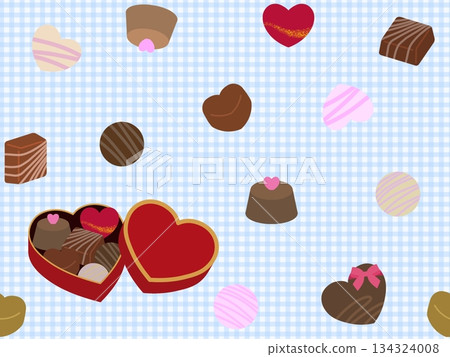 Chocolate seamless pattern C Chocolate seamless pattern C 134324008