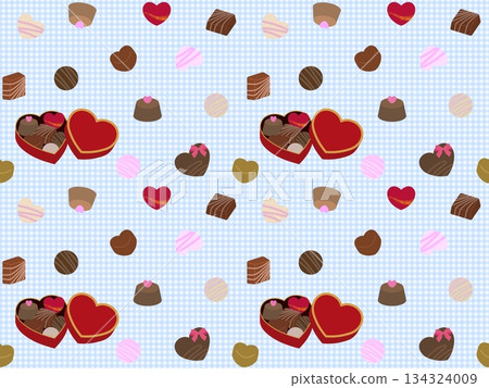 Chocolate seamless pattern C' 134324009