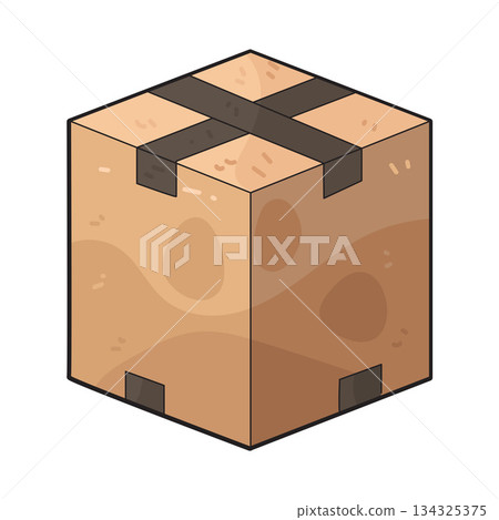 illustration of Shipping Box illustration of Shipping Box 134325375