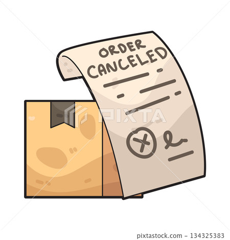 illustration of Order Canceled illustration of Order Canceled 134325383