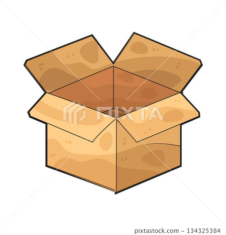 illustration of Open Box illustration of Open Box 134325384