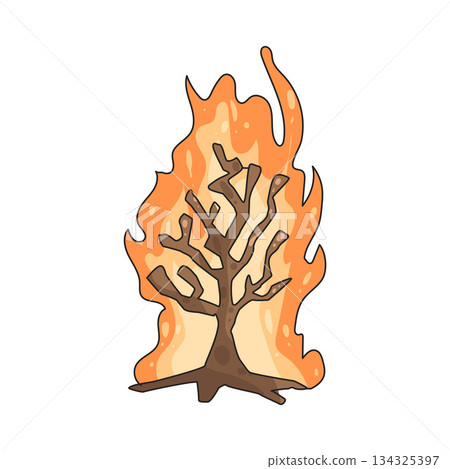 illustration of Wildfire illustration of Wildfire 134325397