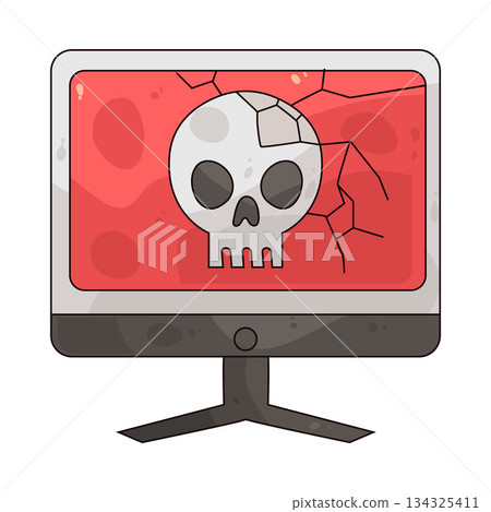 illustration of Cyber Attack 134325411