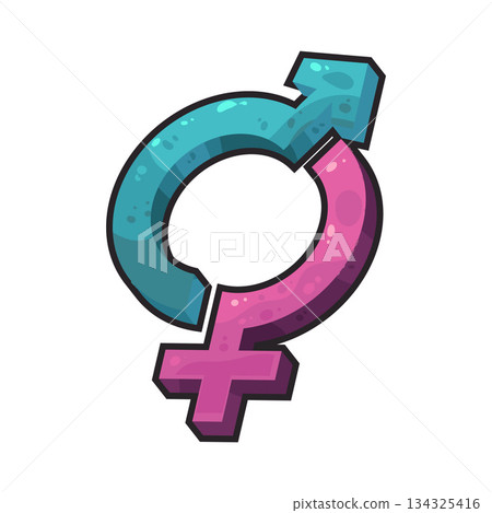 illustration of Gender Equality illustration of Gender Equality 134325416