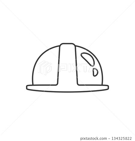 Construction helmet icon in flat style. Safety cap vector illustration on isolated background. Worker hat sign business concept. Construction helmet icon in flat style. Safety cap vector illustration on isolated background. Worker hat sign business concept. 134325822