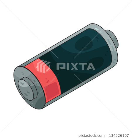 illustration of Empty Battery illustration of Empty Battery 134326107
