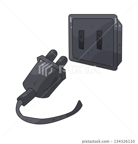 illustration of Disconnected Plug 134326110