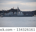 停泊的海上自衛隊護衛艦 134326161
