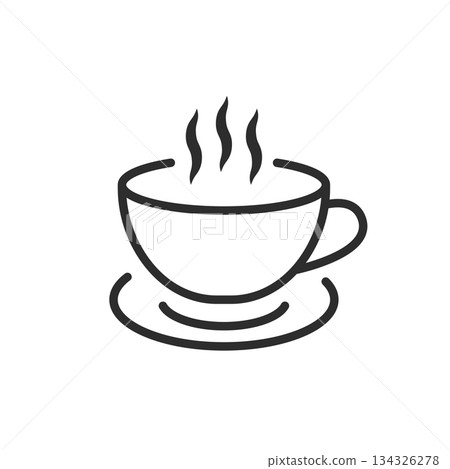 Coffee drink icon in flat style. Tea, cappuccino, latte vector illustration on isolated background. Paper cup sign business concept. Coffee drink icon in flat style. Tea, cappuccino, latte vector illustration on isolated background. Paper cup sign business concept. 134326278