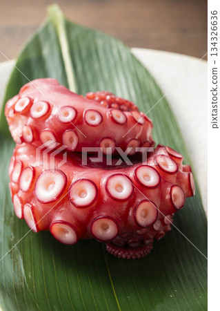 Boiled octopus 134326636