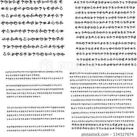 Unknown civilization string - Fantasy/imaginary string illustration material 134327074