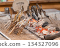 Charcoal grilled river fish 134327096