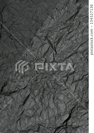 vertical texture of heavily crumpled dark gray paper vertical texture of heavily crumpled dark gray paper 134327136