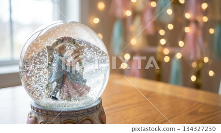 Snow Globe with Dancing Couple Figurines 134327230