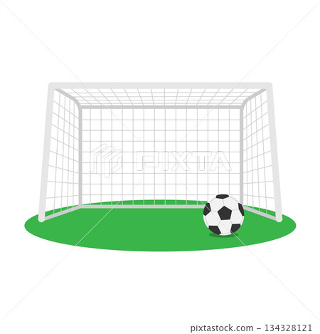 足球和球門 134328121
