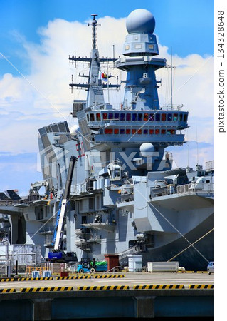 The Italian Navy's light aircraft carrier "Cavour" also functions as an amphibious ship. The Italian Navy's light aircraft carrier "Cavour" also functions as an amphibious ship. 134328648